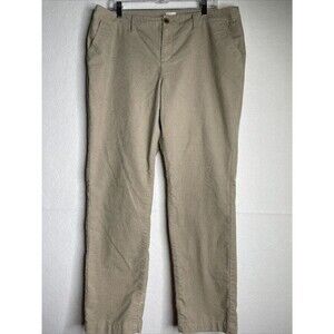 A New Day Womens Corduroy Stretch Elastizado Straight Leg Size 16 Tan 37x29